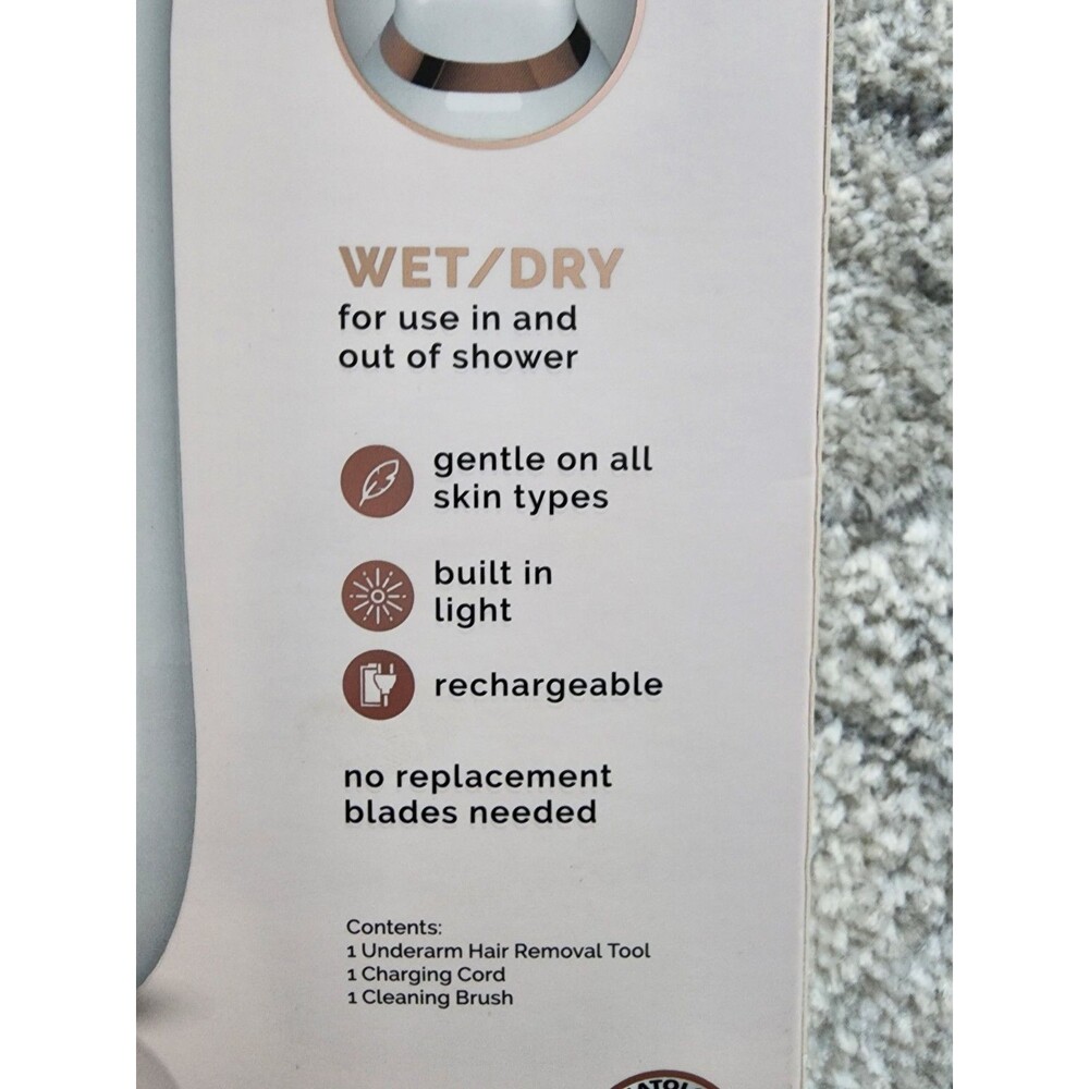 Finishing Touch FLAWLESS UNDERARM Wet/Dry Hair Removal Electric Razor Device NEW - Picture 3 of 4